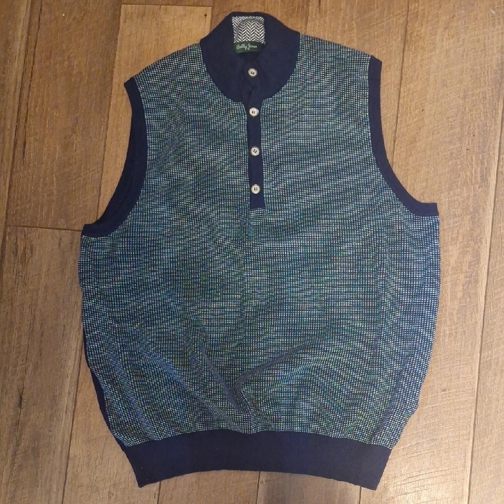 Bobby Jones Men's Pullover Cashmere Sweater Vest Size L